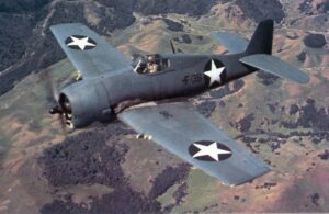 Figure 1: F6F Hellcat, fighter that dominated US carrier sorties in the later part of the Pacific War.