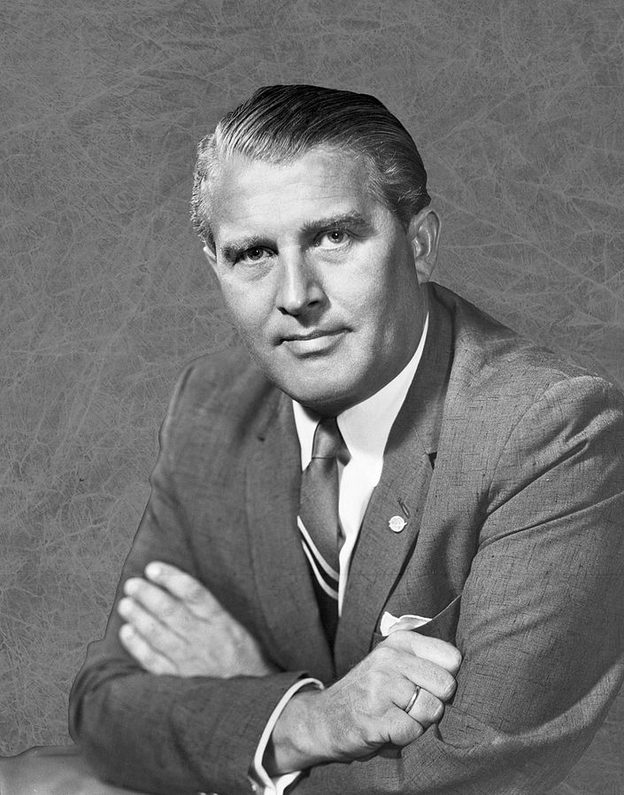 Figure 1: Wernher von Braun. (Wikipedia)