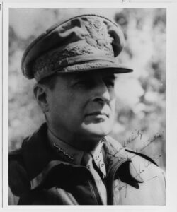 Figure 1: Autographed Photograph of Douglas MacArthur to Chester Nimitz.
